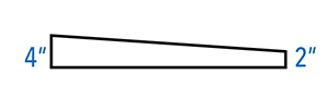 4" to 2" inch taper economy insulation