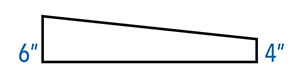 6" to 4" inch taper premium insulation