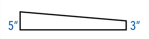 5" to 3" inch taper standard insulation