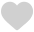 gray colored heart icon